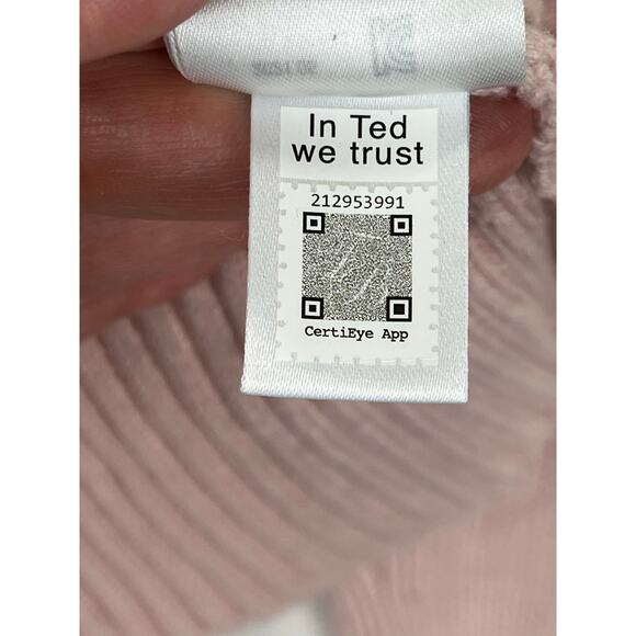 Ted Baker Pink Sunniie Structured sleeve sweater, size 2, EUC - Picture 5 of 11